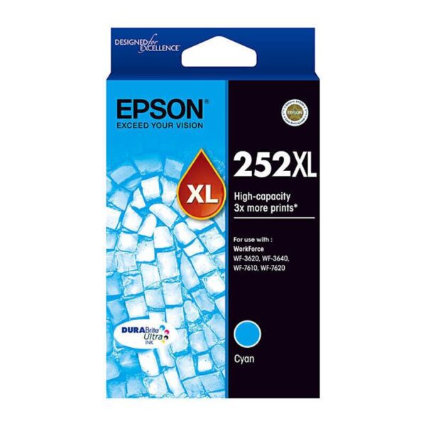 Genuine Epson 252 XL Cyan