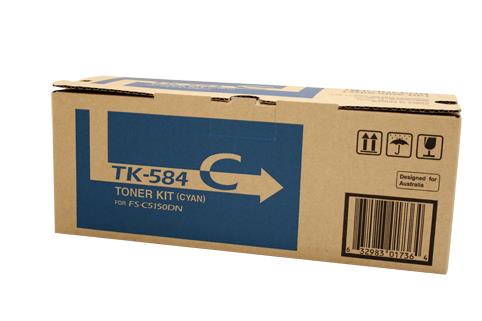 Genuine Kyocera TK584 Cyan Toner