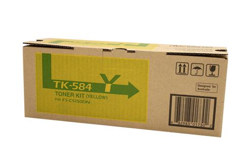 Genuine Kyocera TK584 Yellow Toner