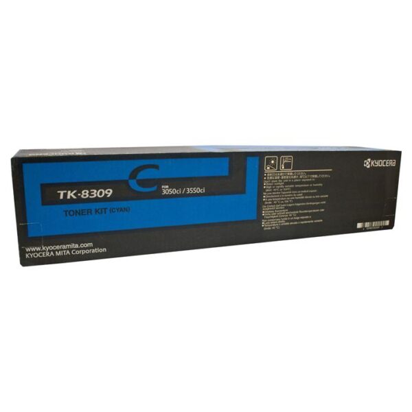 Genuine Kyocera TK8309 Cyan Toner