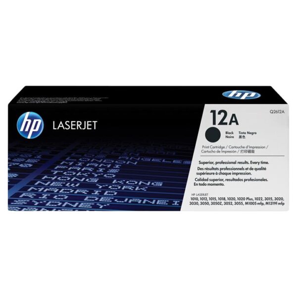 Genuine HP 12A Black Toner