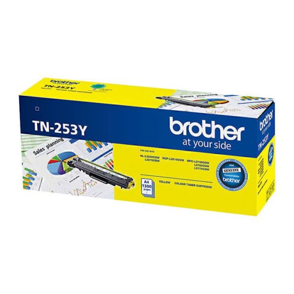 Genuine Brother TN253 Yellow Toner