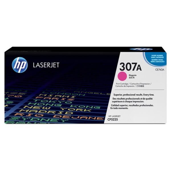 Genuine HP CE743A (307A) Magenta Toner