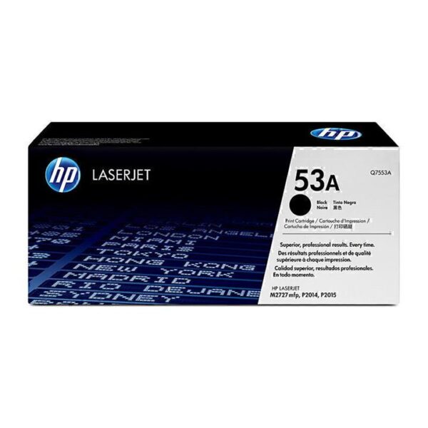 Genuine HP Q7553A Black Toner