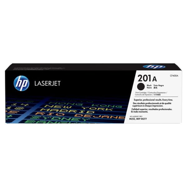 Genuine HP CF400A (201A) Black Toner