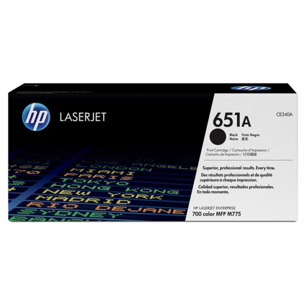 Genuine HP CE340A (651A) Black Toner