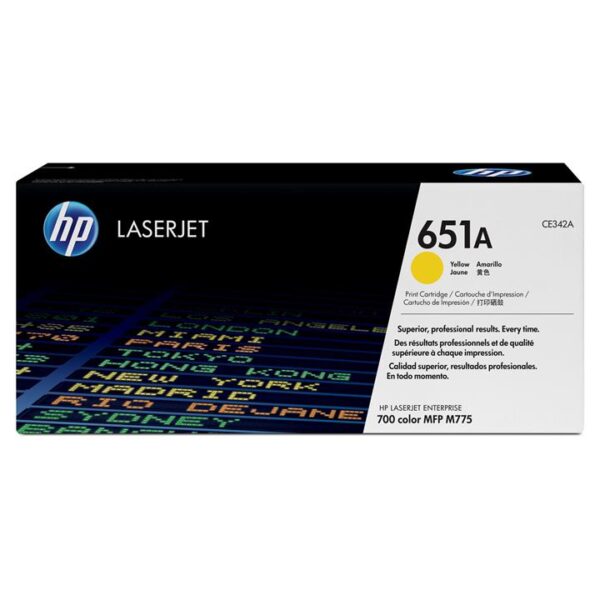 Genuine HP CE342A (651A) Yellow Toner