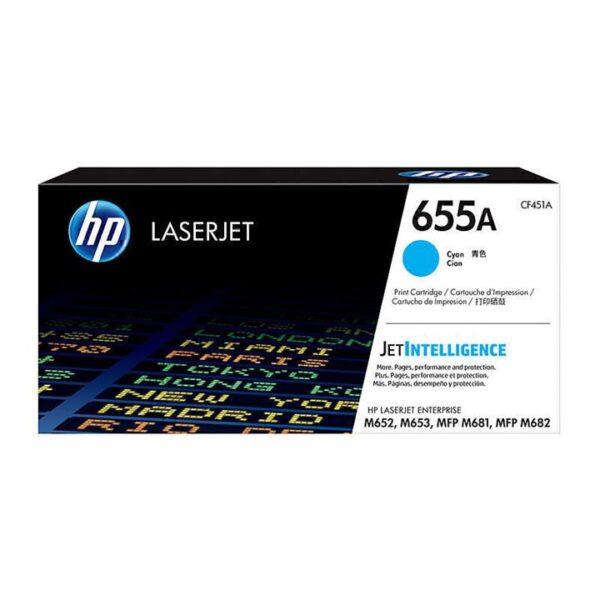 Genuine HP CF451A (655A) Cyan Toner