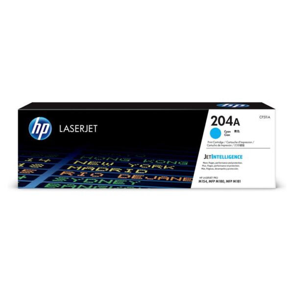 Genuine HP CF511A (204A) Cyan Toner