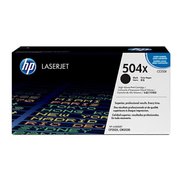 Genuine HP CE250X (504X) Black Toner