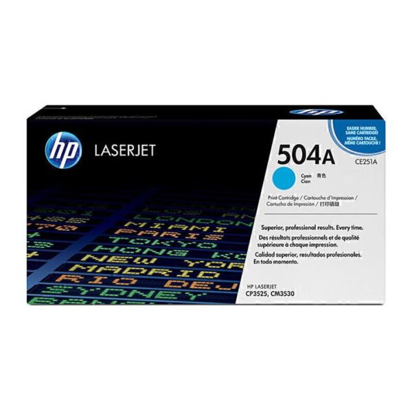 Genuine HP CE251A (504A) Cyan Toner