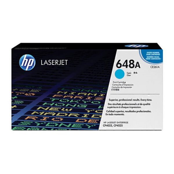 Genuine HP CE261A (648A) Cyan Toner