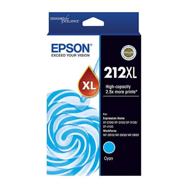 Genuine Epson 212XL Cyan