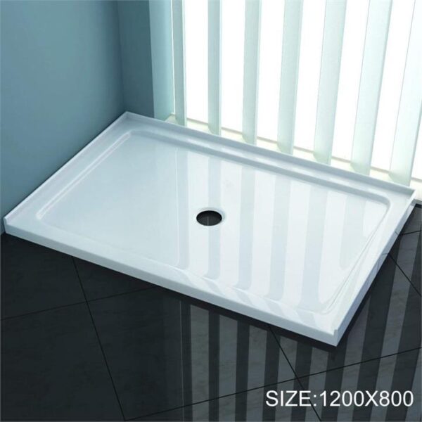 ELEGANT SHOWERS Rectangular Square Shower Screen Base Acrylic Various Sizes