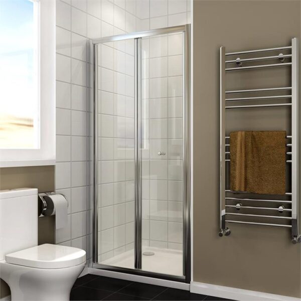 Elegant Showers Folding Shower Door Wall to Wall Adjustable Fits