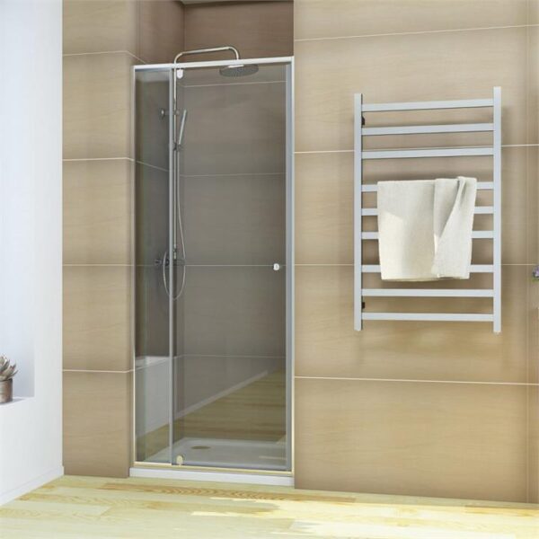 Elegant Showers Semi-Frameless Shower Screen Pivot Door Adjustable