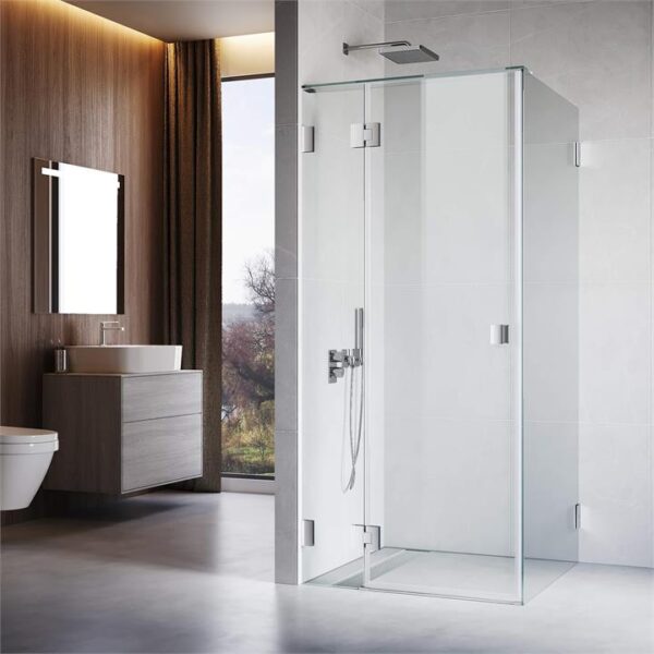 10mm Fully Frameless Shower Screen Enclosure Silver