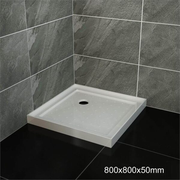 ELEGANT SHOWERS Rectangular Square Shower Screen Base Thickened Acrylic