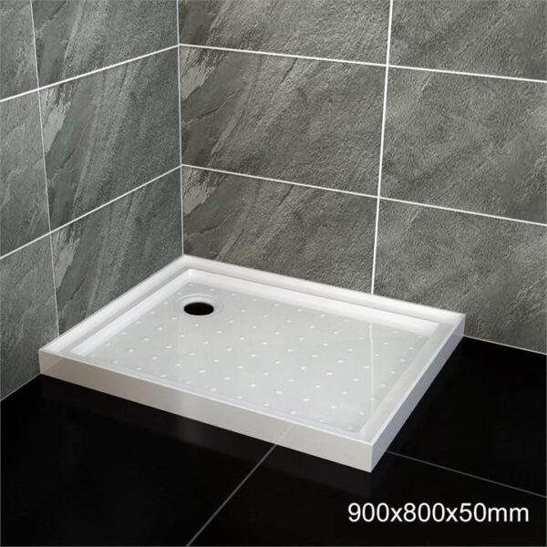 ELEGANT SHOWERS Rectangular Square Shower Screen Base Thickened Acrylic