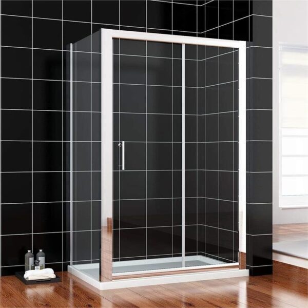 ELEGANT SHOWERS Framed Shower Sliding Screen Adjustable-Ideas