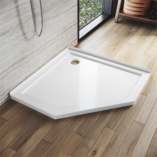 Diamond Solid Shower Base Stone Resin Shower Tray