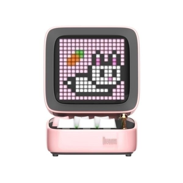 Divoom DITOO PRO Retro Pixelart 15-Watt Bluetooth Speaker – Pink