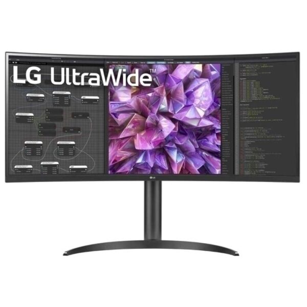 LG 34” 34WQ75CB QHD IPS Curved UltraWide Monitor – 3440 x 1440 (21:9) / 5ms / 60Hz / VESA