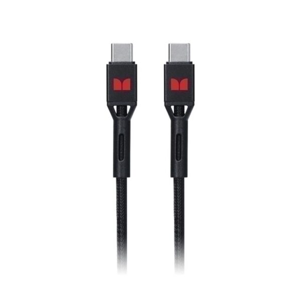 Monster USB-C to USB-C Braided Cable – Black 1.2m