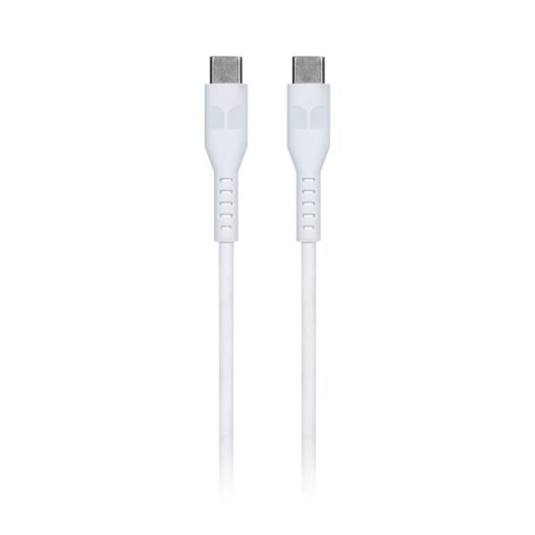 Monster USB-C to USB-C Thermo Plastic Elastometer Cable – White 1.2m