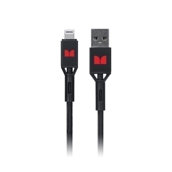 Monster Lightning to USB-A Braided Cable – Black 1.2m