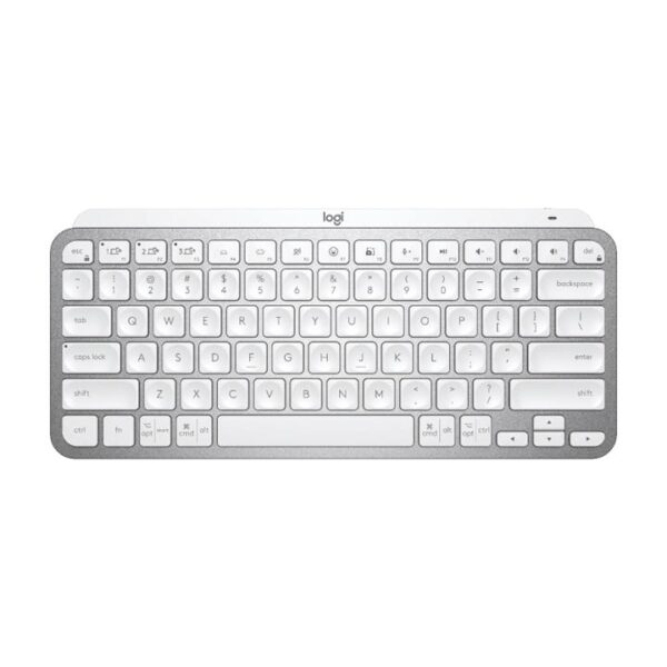 Logitech MX Master KEYS Mini Illuminated Wireless TKL Keyboard – Pale Grey