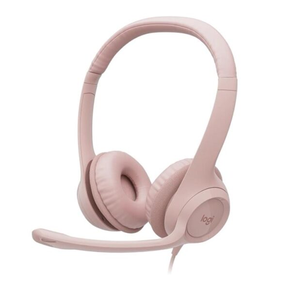 Logitech H390 Wired USB Headset – Rose