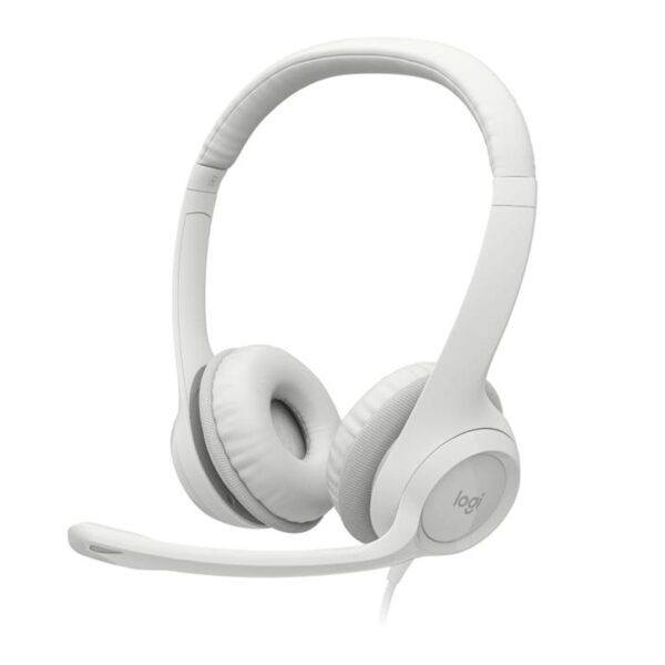 Logitech H390 Wired USB Headset – White