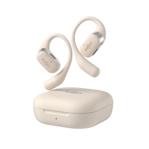 SHOKZ OpenFit Open Ear True Wireless Bone Conduction Earbuds – Beige