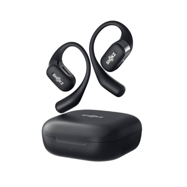 SHOKZ OpenFit Open Ear True Wireless Bone Conduction Earbuds – Black