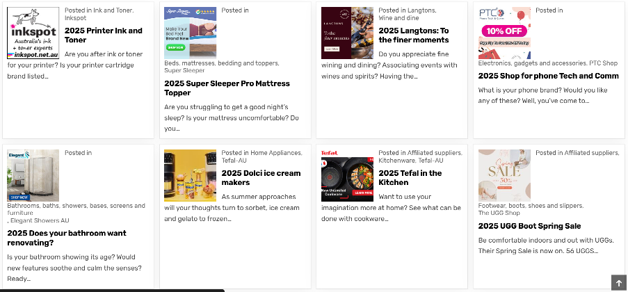 Front page of shoptrolley.au